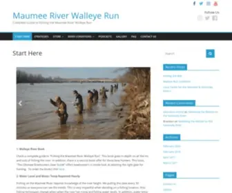 Maumeeriverwalleyerun.com(Complete Guide to Fishing the Maumee River Walleye Run) Screenshot