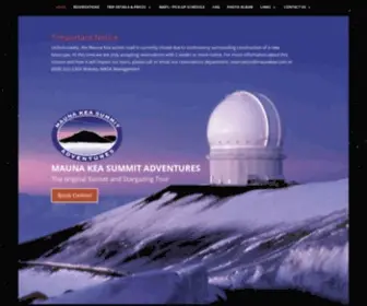 Maunakea.com(Mauna Kea Summit Adventures) Screenshot
