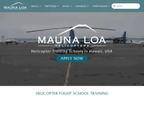 Maunaloahelicopters.com(Helicopter Training) Screenshot