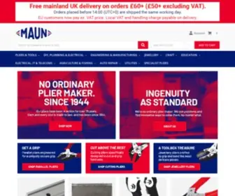 Maunindustries.com(British Engineered Hand Tool Experts) Screenshot