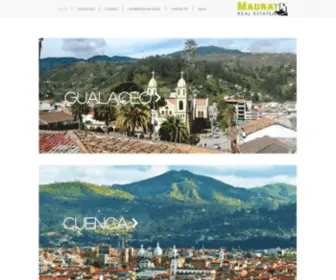 Mauratrealestate.com(Casas y Terrenos en venta en Gualaceo) Screenshot