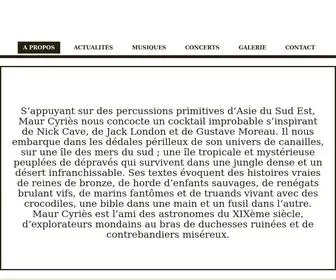 Maurcyries.com(French Composer) Screenshot