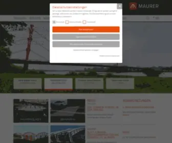 Maurer-Soehne.de(MAURER bietet folgende Produkte an) Screenshot