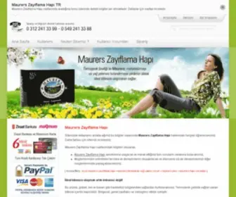 Maurersturkiye.com(MAURERS Zayiflama Hapı) Screenshot