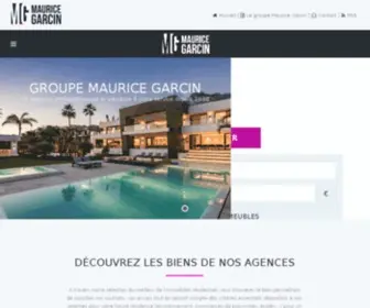 Maurice-Garcin.fr(Réseau d'agences immobilières dans le Vaucluse) Screenshot