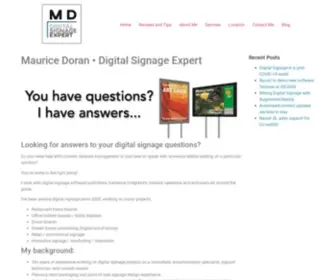 Mauricedoranconsulting.com(Digital Signage Expert) Screenshot