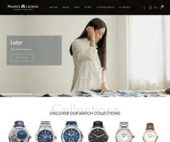Mauricelacroix.com(Swiss watches) Screenshot