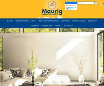 Maurigimmobilier.com(Agence immobilière à Marmande) Screenshot