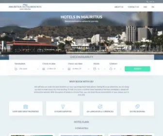 Mauritius-Hotelsresorts.com(Mauritius hotels & apartments) Screenshot