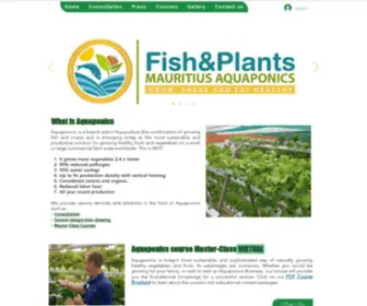 Mauritiusaquaponics.com(Fish&Plants ltd) Screenshot