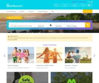 Mauritius.com(Capture the real feel of paradise) Screenshot