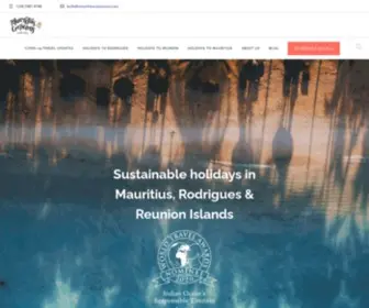 Mauritiusconscious.com(Sustainable Holidays to Mauritius) Screenshot