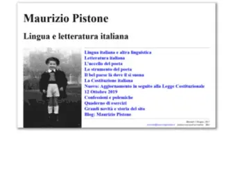 Mauriziopistone.it(Indice della pagina di Maurizio Pistone) Screenshot