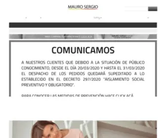 Maurosergio.com(Mauro Sergio Tienda Mayorista de tejidos) Screenshot