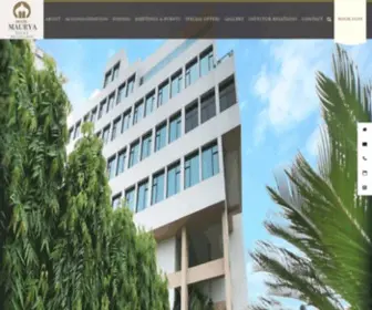 Maurya.com(Hotel Maurya Patna) Screenshot