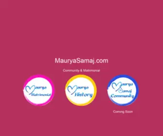 Mauryasamaj.com(Maurya Samaj) Screenshot