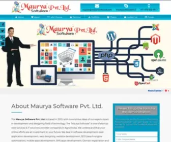 Mauryasoftware.com(Web Designing) Screenshot