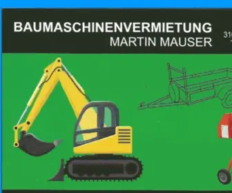 Mauser-Werbung.de(Hier findest du alle Anzeigen von Baumaschinenverleih) Screenshot