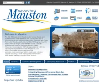 Mauston.com(City) Screenshot