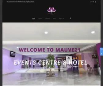 Mauve21.com(Make Your Next Event Memorable and Stay in Superlative Comfort) Screenshot