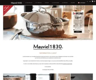 Mauviel.com(Mauviel 1830) Screenshot