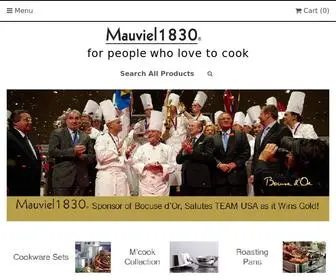 Mauvielusa.com(Mauviel Professional copper and stainless) Screenshot