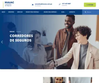 Mavac.com.pe(MAVAC Corredores de Seguros) Screenshot