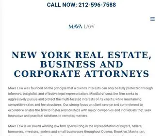 Mavalaw.com(New York Real Estate) Screenshot