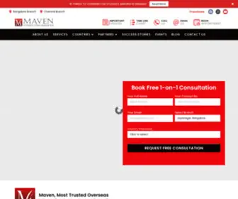 Mavenconsultingservices.com(Top Study Abroad and Admission Consultancy in Bangalore) Screenshot