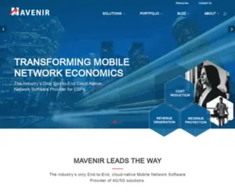 Mavenir.com(Transforming Mobile Network Economics) Screenshot