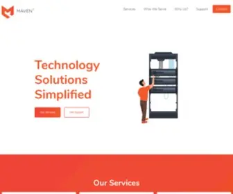 Mavenitinc.com(Technology Solutions Simplified) Screenshot