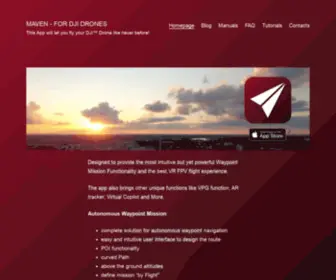 Mavenpilot.com(Unlock the full potential of your drone) Screenshot