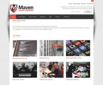 Mavensecurity.com(Web pentesting and training services) Screenshot
