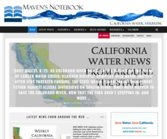 Mavensnotebook.com(A website on California water news) Screenshot