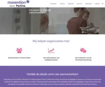 Mavention.nl(Portiva gaat samen verder met Rapid Circle) Screenshot