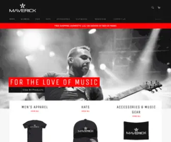 Maverickapparelco.com(The Total Premium Music Lifestyle Apparel Company) Screenshot