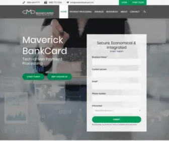 Maverickbankcard.com(Maverick Payments) Screenshot