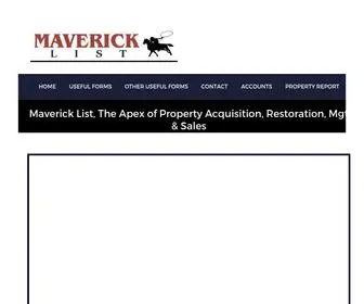 Mavericklist.com(Maverick List) Screenshot