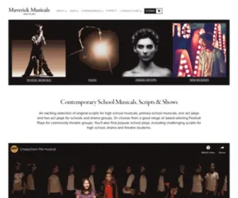 Maverickmusicals.com(School Musicals and Plays published by Maverick Musicals) Screenshot