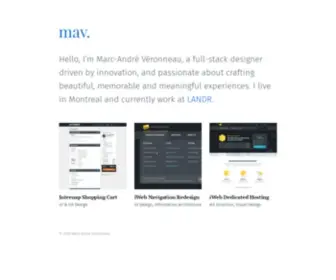 Maveronneau.com(Marc-André Véronneau) Screenshot