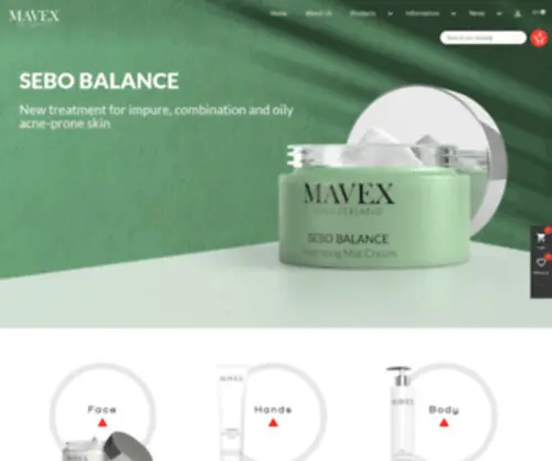 Mavex.swiss(Mavex Swiss Natural Cosmetics) Screenshot