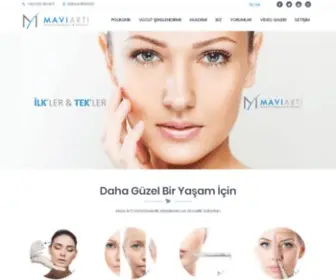 Maviarti.com(MAVİ ARTI GÜZELLİK MERKEZİ ve GÜZELLİK KURSU) Screenshot