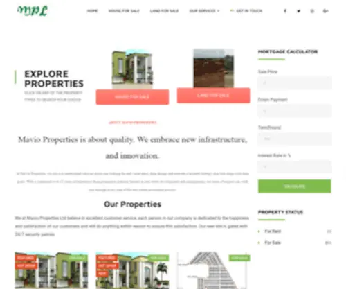 Mavioproperties.com(Mavio Properties) Screenshot