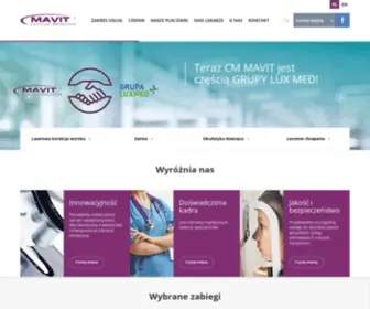 Mavit.com.pl(Centrum Medyczne MAVIT w Warszawie to nowoczesne ośrodki okulistyczne oferujące usługi takie jak) Screenshot