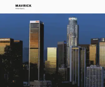 Mavrickartists.com(Artists Agency) Screenshot