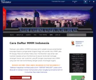 Mavro-Indonesia.com(Cara Daftar MMM Indonesia) Screenshot