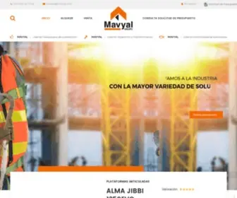 Mavyal.com(Alquiler y Venta de Maquinaria para la construcci) Screenshot