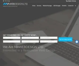 Mawebdesign.co.uk(Website design Telford) Screenshot