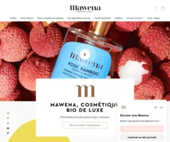 Mawena.com(Cosmétique bio de luxe pour le visage) Screenshot