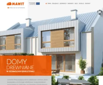 Mawit.com.pl(Producent domów drewnianych MAWIT) Screenshot